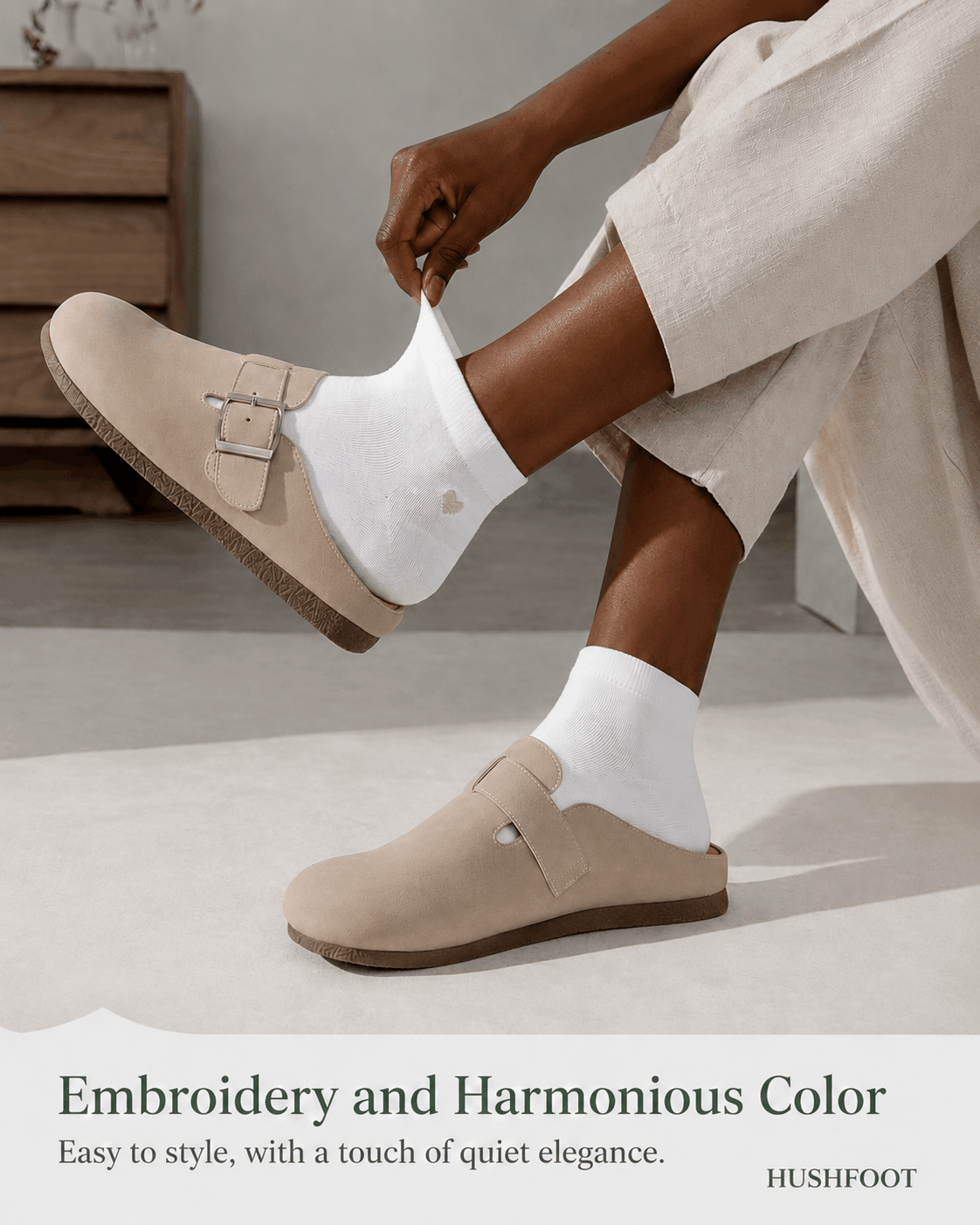 HUSHFOOT Girls Cotton Ankle Socks with Heart Embroidery for School — English product image 5 (SKU 4199)