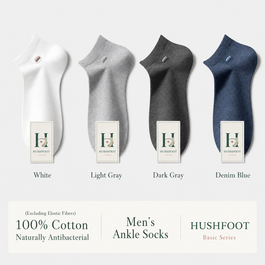HUSHFOOT Boys Cotton Ankle Socks with Soft House Embroidery for School — English product image 1 (SKU 1997)