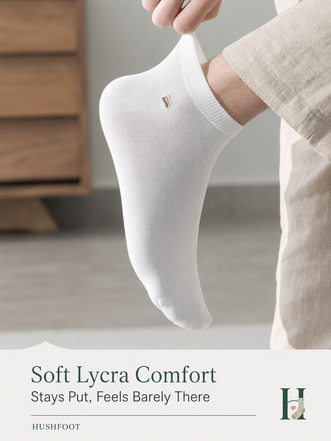 HUSHFOOT Boys Cotton Ankle Socks with Soft House Embroidery for School — English product image 3 (SKU 1997)