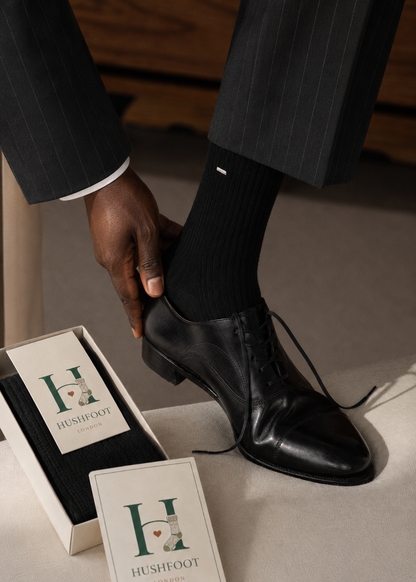 HUSHFOOT Men's 200-Needle Cotton Ankle Socks with Gentle Support — English product image 2 (SKU 3079)