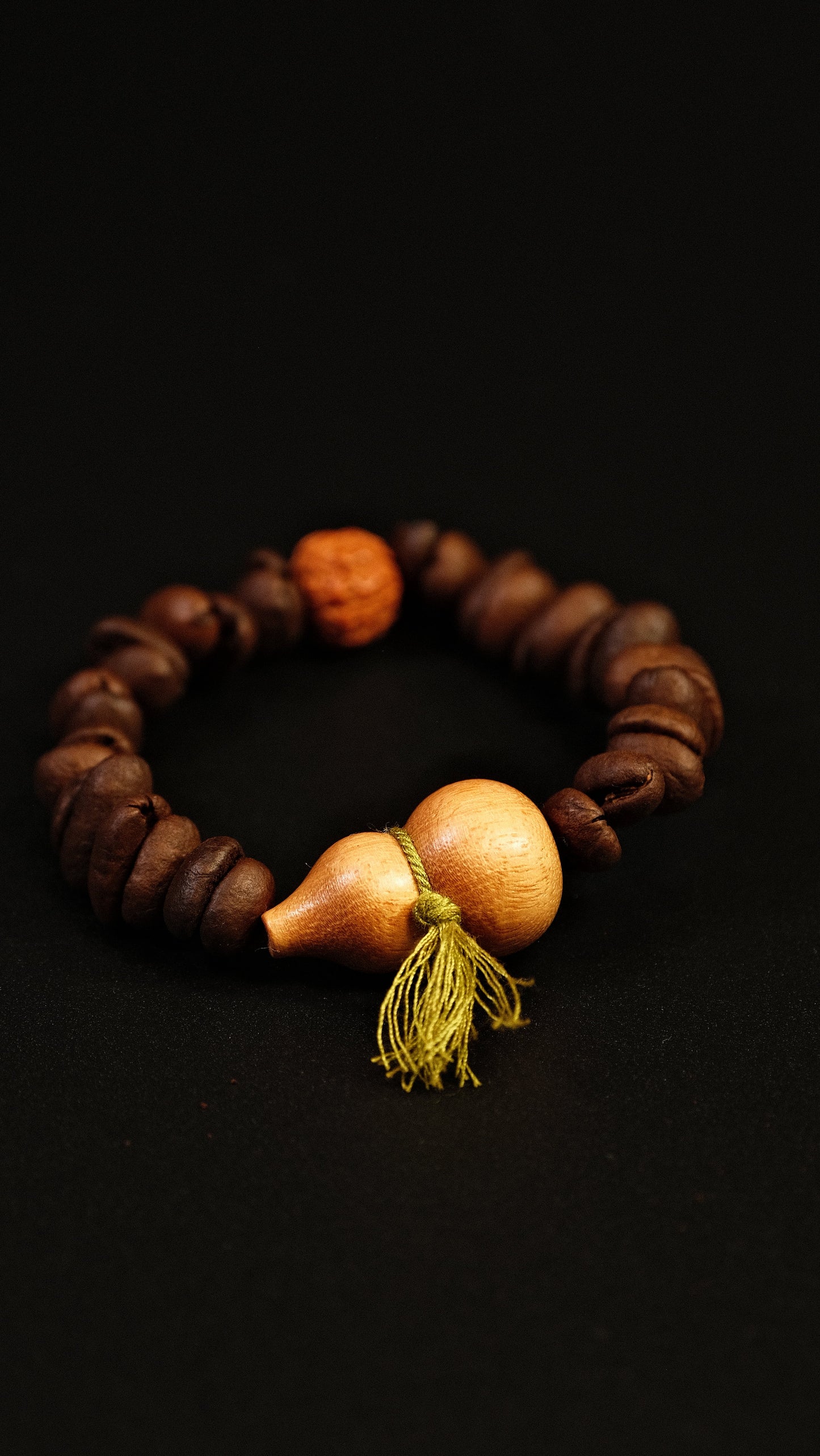 HUSHFOOT Coffee Bean Gourd King Kong Bead Bracelet