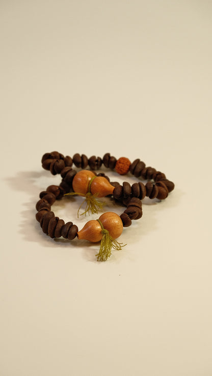 HUSHFOOT Coffee Bean Gourd King Kong Bead Bracelet