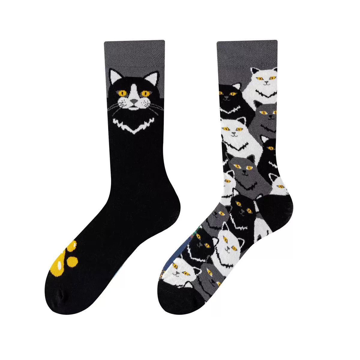 HUSHFOOT Pattern 136 AB cotton crew socks, graphic pattern