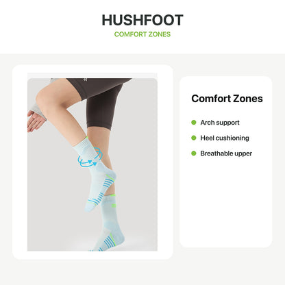 HUSHFOOT comfort zones sock feature