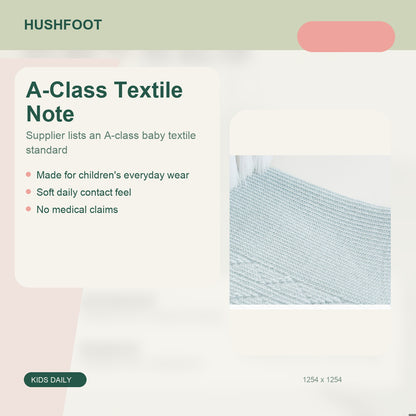 HUSHFOOT kids cotton mesh car socks - A-Class Textile Note