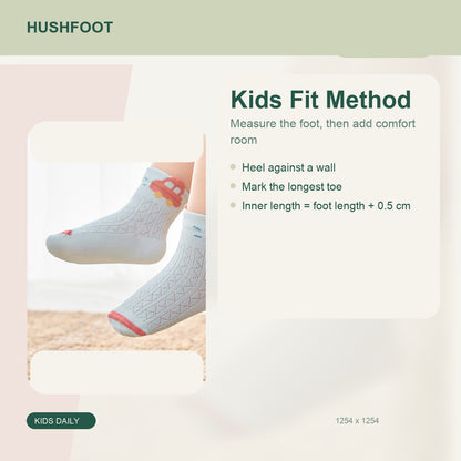 HUSHFOOT kids cotton mesh car socks - Kids Fit Method