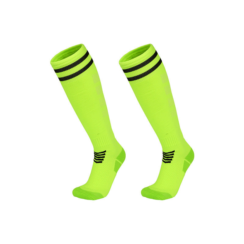 HUSHFOOT World Cup football socks in Neon Green