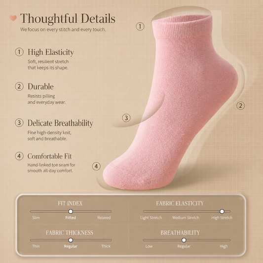 HUSHFOOT wormwood cotton ankle sport socks product image 1
